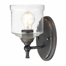 Golden Canada 0806-1W ABI-HWG - Golden Lighting Keating 1-light Wall Sconce in Antique Black Iron